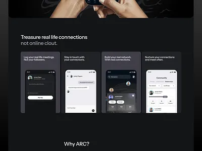 ARC Landing Page desktop landingpage mobile ui ux webdesign website