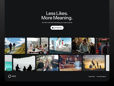 ARC Landing Page desktop landingpage mobile ui ux webdesign website