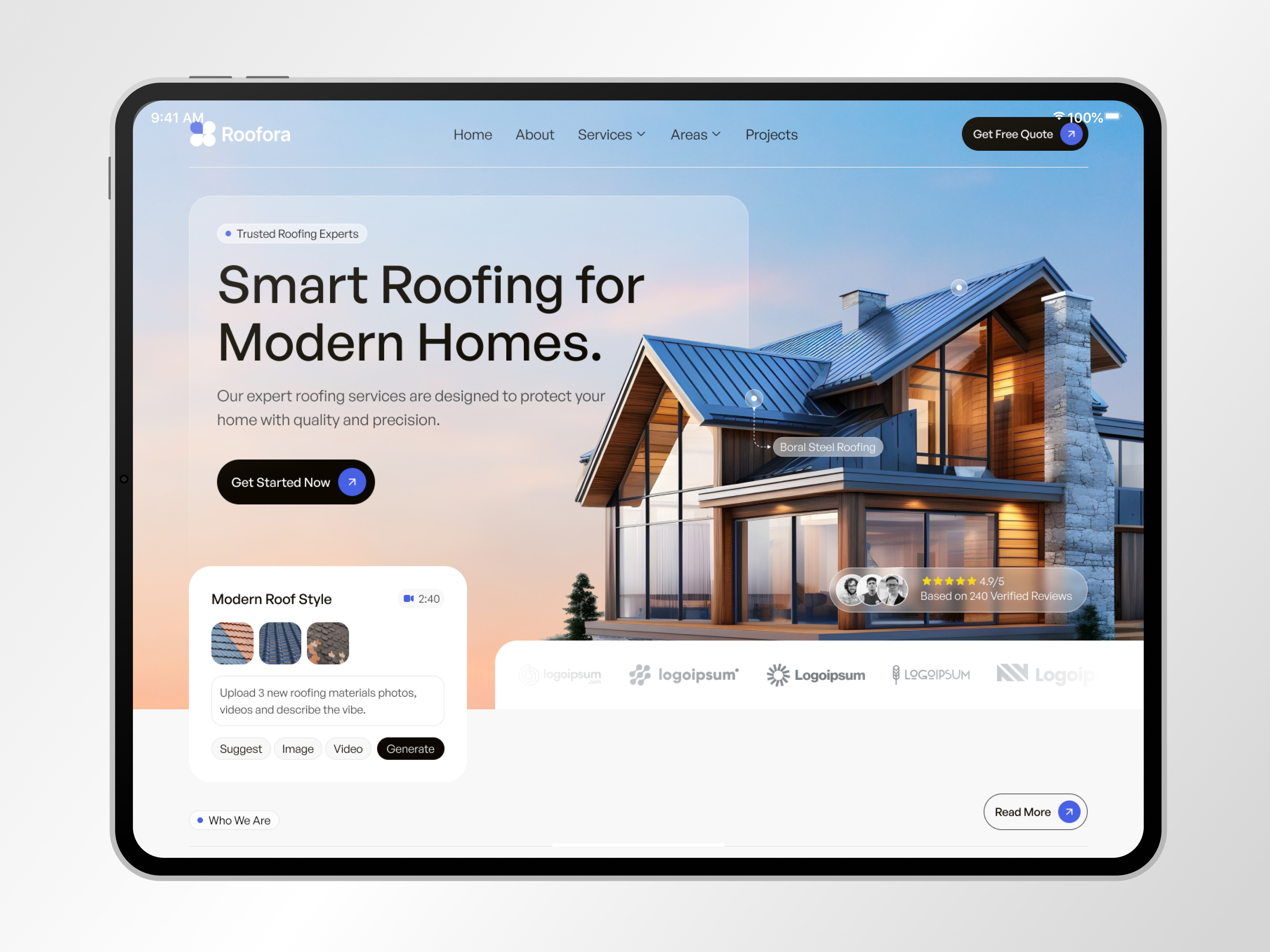 Example of Business Website UI Design (5 7 Pages)