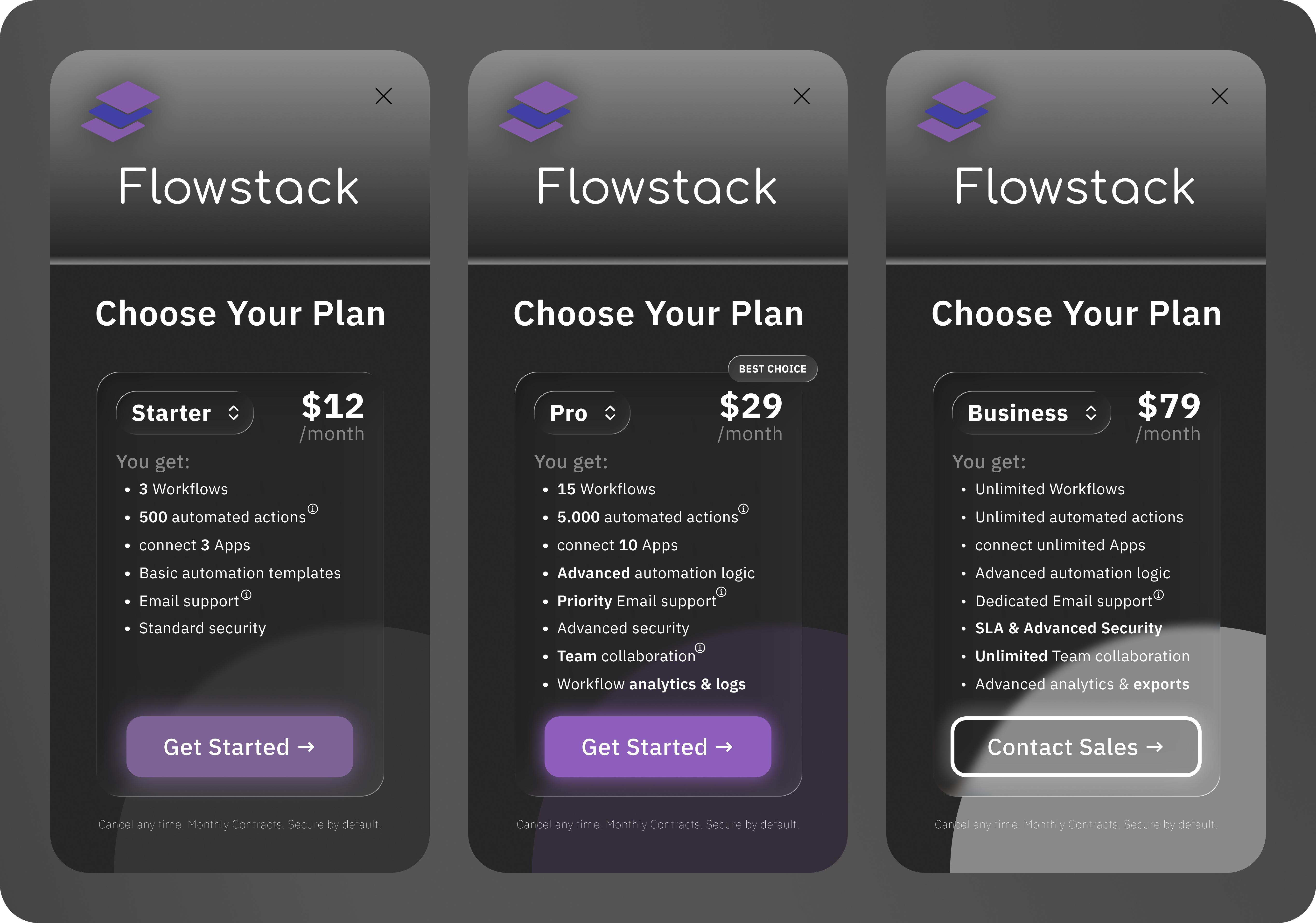 Example of Modern Pricing Pages