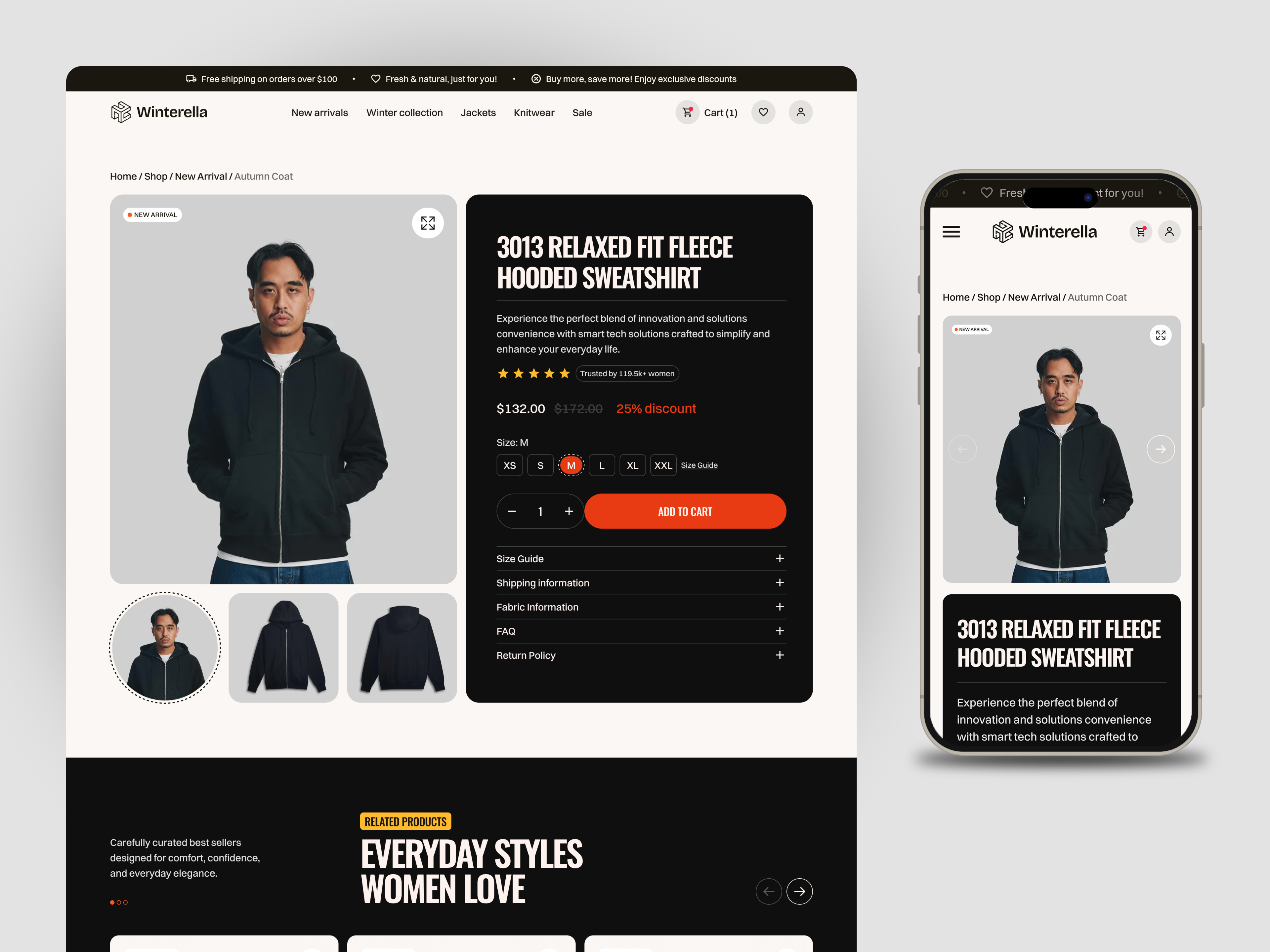Example of Ecommerce Website UI UX Design | Figma