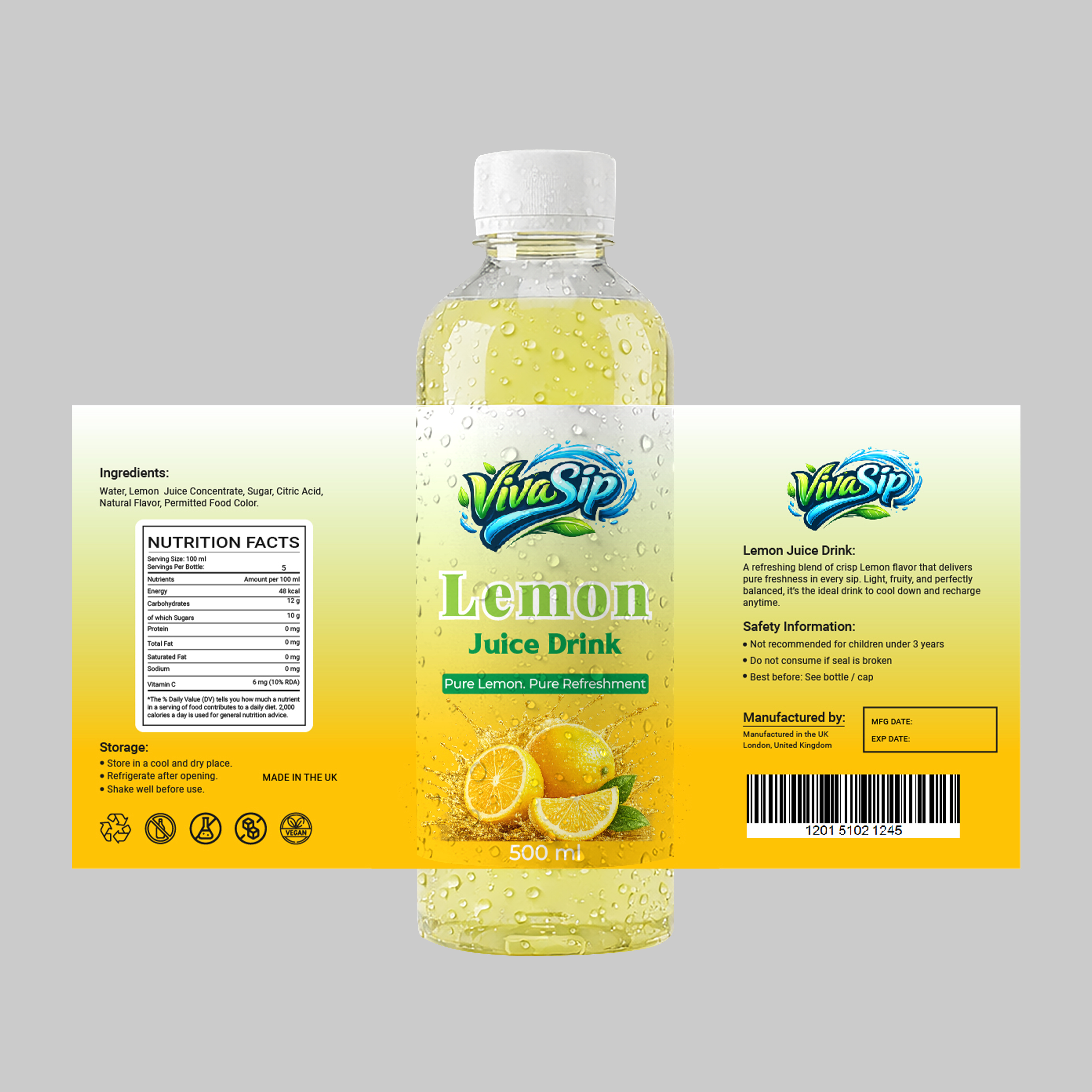 Example of Fruit Juice Packaging & Label Design