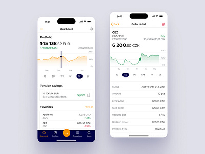 Mobile investing & trading app ios stocks trading ui ux