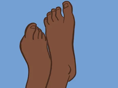 My Own Two anatomy anatomy study art direction bold color character study clean lines concept art design inspiration digital illustration editorial illustration feet study figure study flat illustration graphic art illustration minimal illustration modern illustration visual design