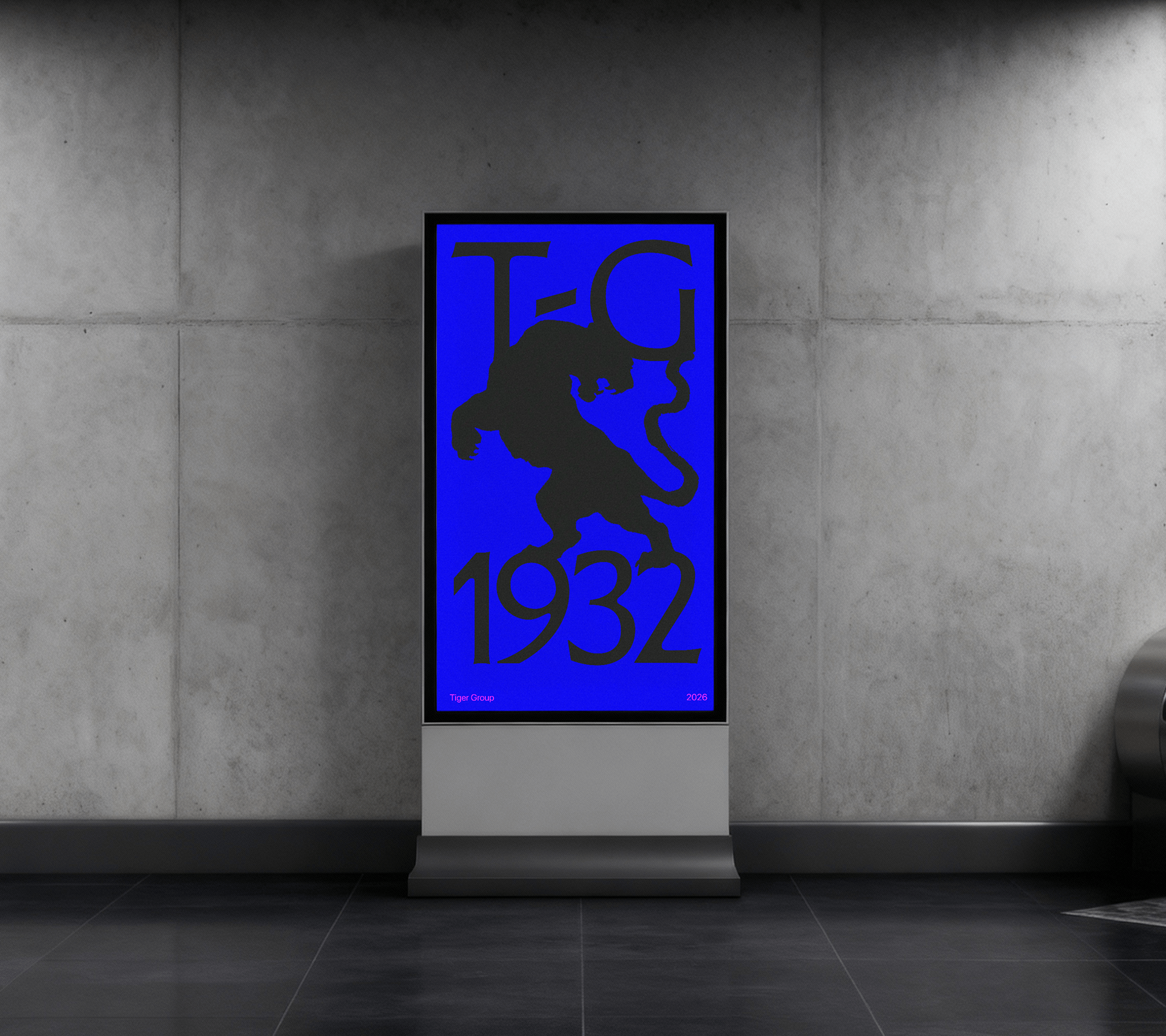 Tiger Group Brand Identity blue branding logo management fund tiger tiger branding vc venture branding