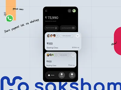 Mobile app SMB graphic design illustration minimal mobile app ui vactor