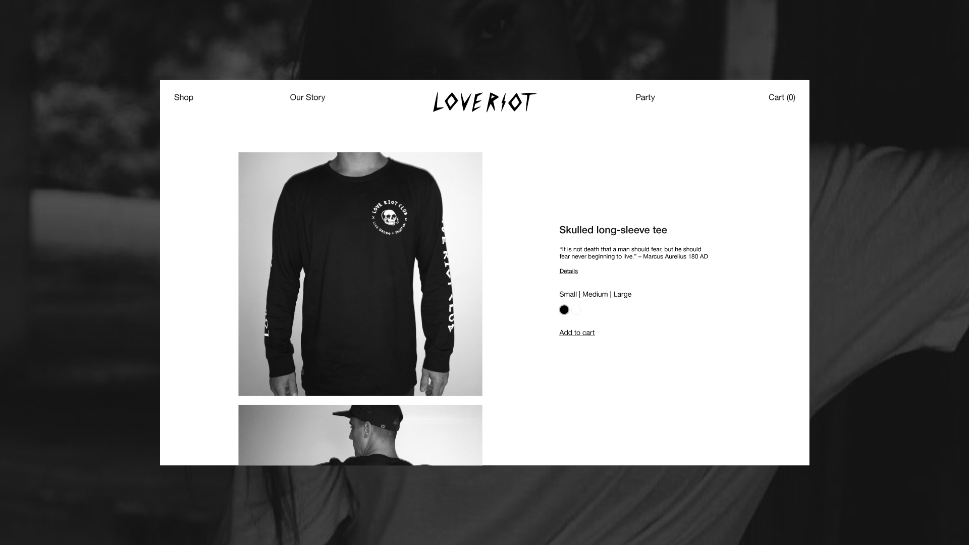 Webdesign for Love Riot ecommerce graphic design ui webdesign