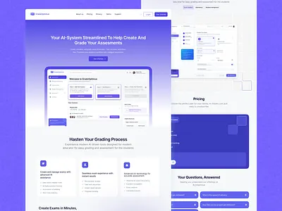 Ai landing page ai ai tool analytics artificial intelligence clean dashboard data design digital landing page minimal mordern payment ui website wep app