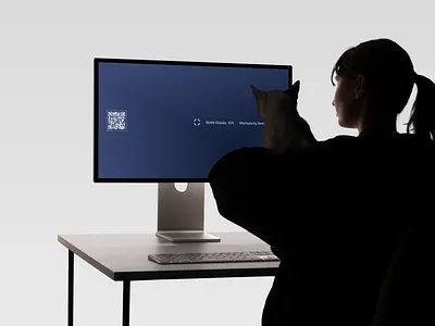 A female interacting with a digital platform from her desk brand brand identity branding creative dash dashboard design digital graphic design identity minimal motion graphics office platfrom pro product product design user experience user interface website