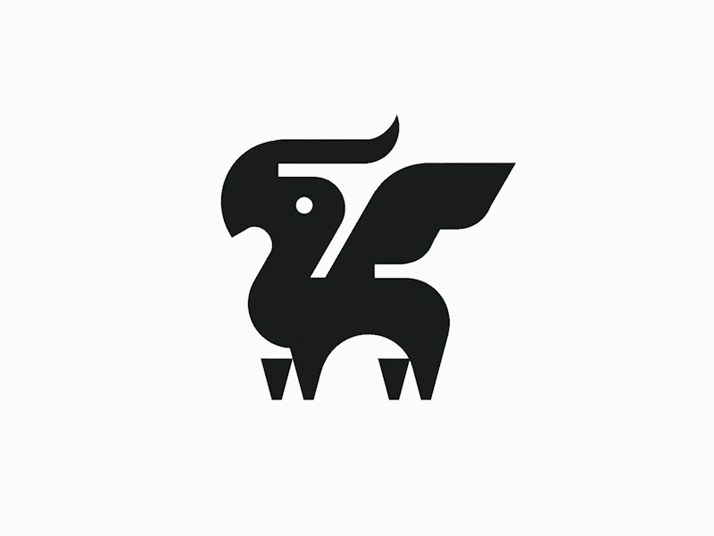 Mythical winged creature logo by @anhdodes 3d anhdodes logo animal logo animation bird logo design branding design dragon logo graphic design illustration logo logo design logo designer logodesign minimalist logo minimalist logo design motion graphics ui