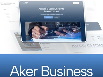 Aker Business — Modern WordPress Business Website UI Design animation branding corporate elementor website finance investment logo web design website design wordpress wordpress design wordpress development