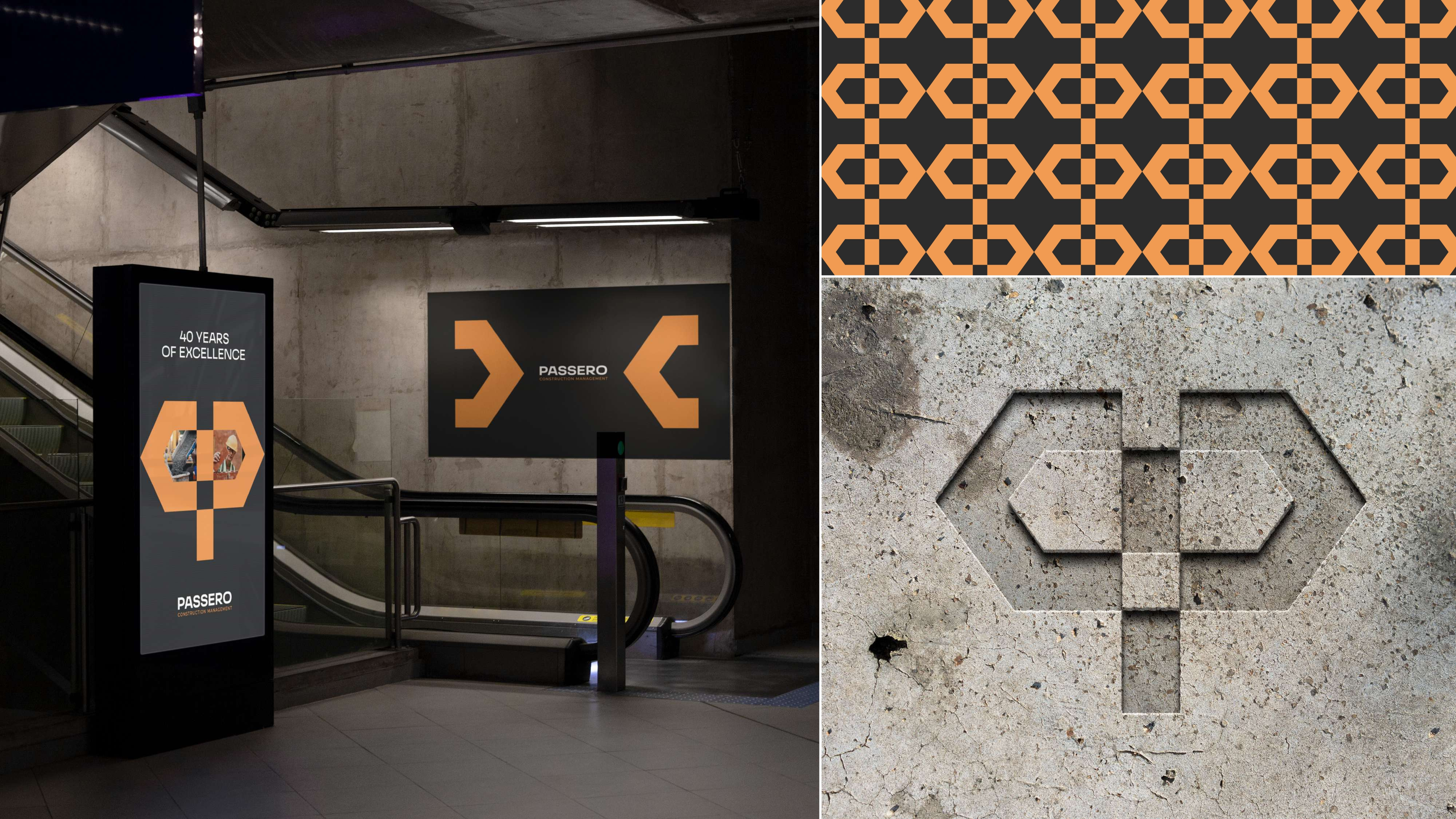 Passero - Visual Identity adobe illustrator brand identity branding construction cross design graphic design hammer houses icon illustrator letter c letter m letter p logo logo design logo mark modern vector visual identity