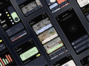 Smart Home - mobile app by Vitalina Vykhrystiuk for Fireart Studio on ...
