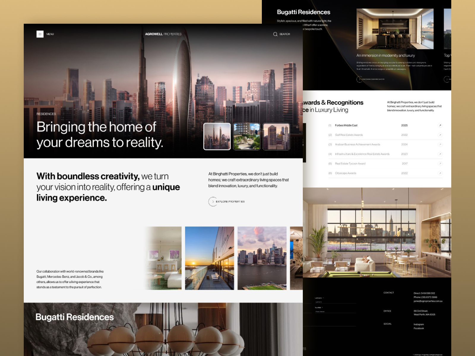 Example of Real Estate Website Design & Development