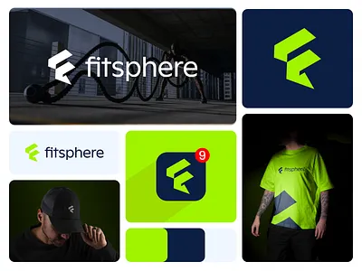 Fitsphere | Bold Fitness Brand Identity & Logo Design brand identity branding creative logo f logo fitness fitness f logo fitness logo design graphic design gym gym f logo gym logo letter f logo logo logo design logo designer minimal logo minimalist logo modern logo sports logo