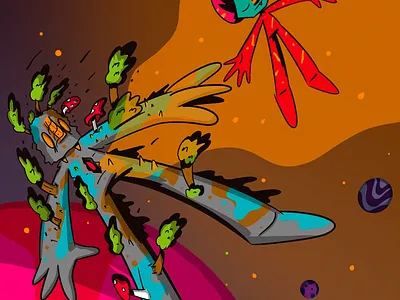 I’M A TINY SPECK OF NOTHING, AND THE ENTIRE UNIVERSE WRIT LARGE adobe concept art design graphic design illustration procreate visual art