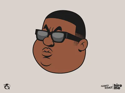 Biggie Cartoon. WIP biggie cartoon biggie character design design graphics illustration t shirt design tee design vector vector design