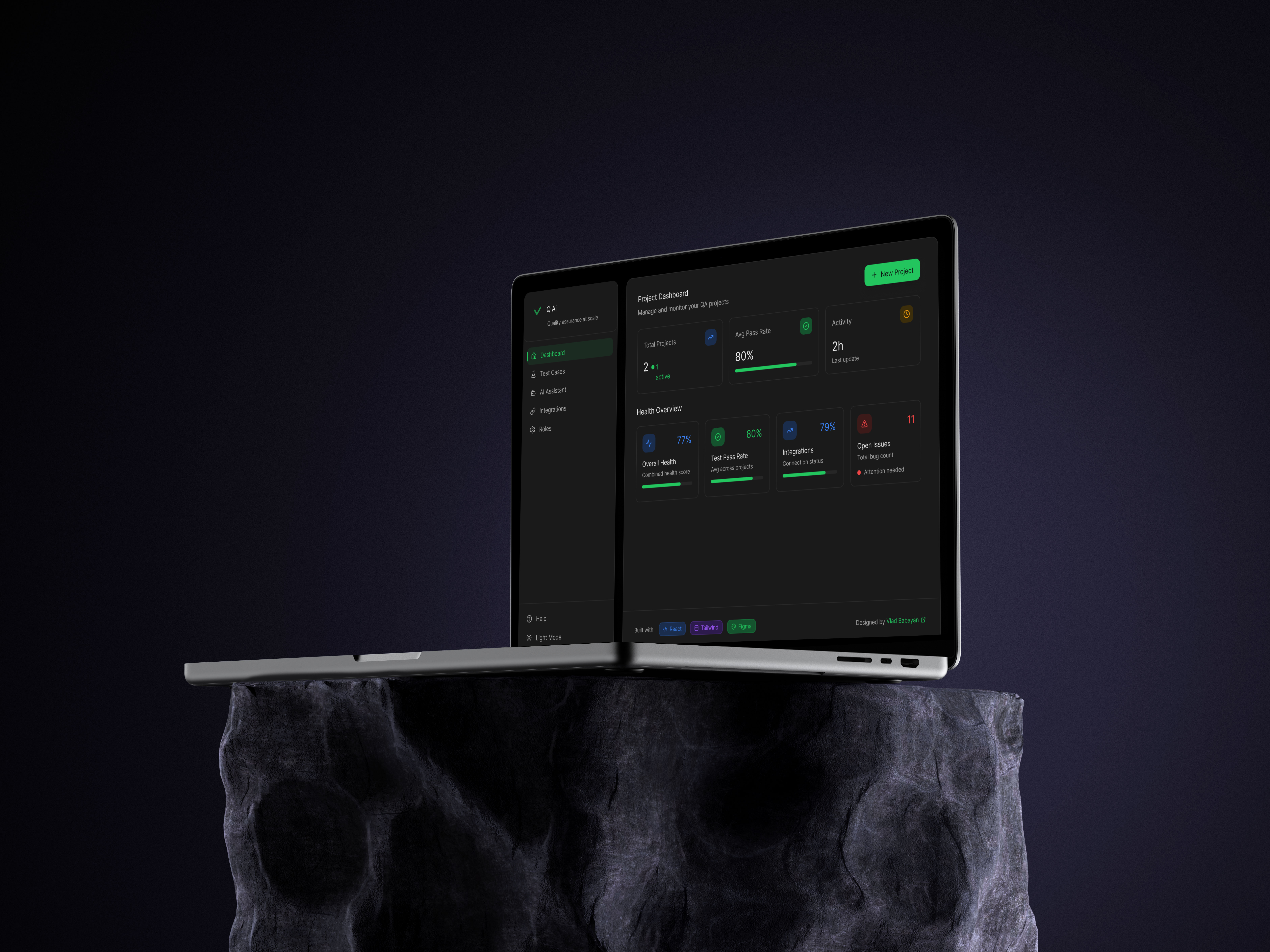 QualityAI ai concept dashboard product design saas ui design ux design