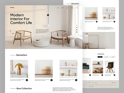 MOCO. Modern Interior branding cart catalog e comerce e shop furniture header ikea jysk landing page marketplace online store shopify shoppind store web web design website woocommerce