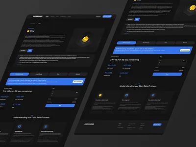 Supersonic - Token Launchpad Interactions alert blockchain branding crypto dark mode defi design fintech interaction design launchpad token sale ui ui design uiux user flow ux web design