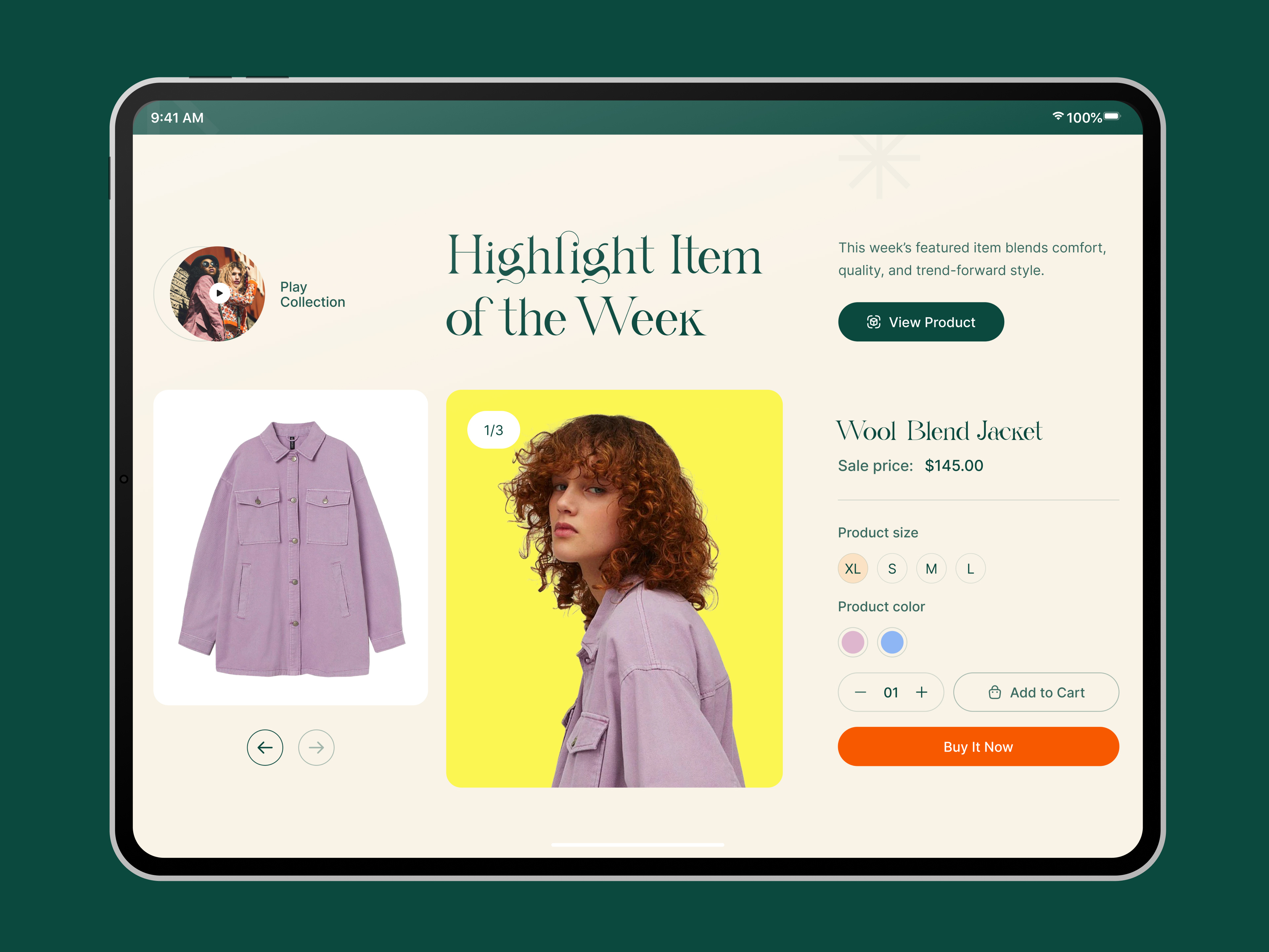 Example of Fashion Ecommerce Website UI UX Design
