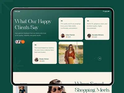 Ecommerce Review Section UI - Trust-Based UX & Website Design branding clean creative design designer ecommerce feedback figma graphic design landing page minimalist motion graphics review store testimonials ui users ux web design website
