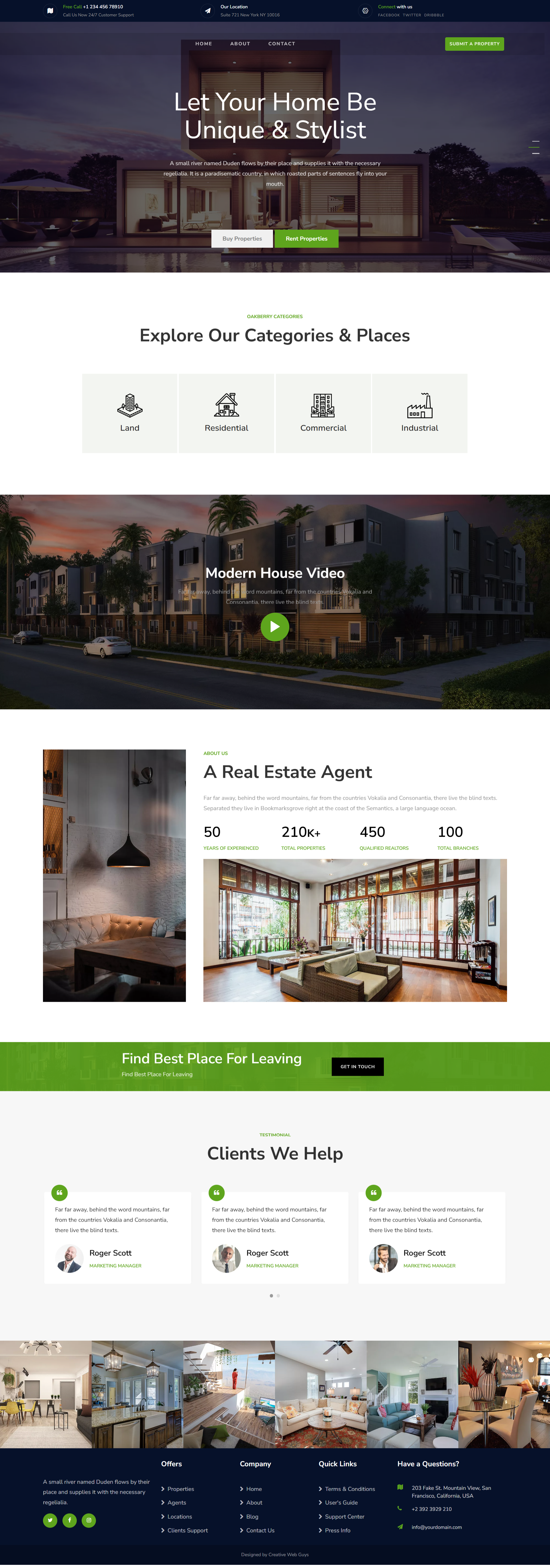 Real Estate Website Design for Agents & Brokers logo ui