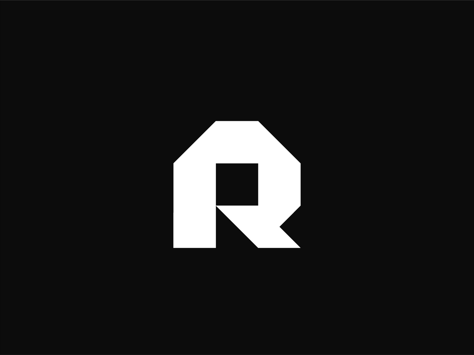Geometric R Monogram abstract branding brandmark geometric graphic design icon logo logo design logo for sale minimal modern r letter r logo tech