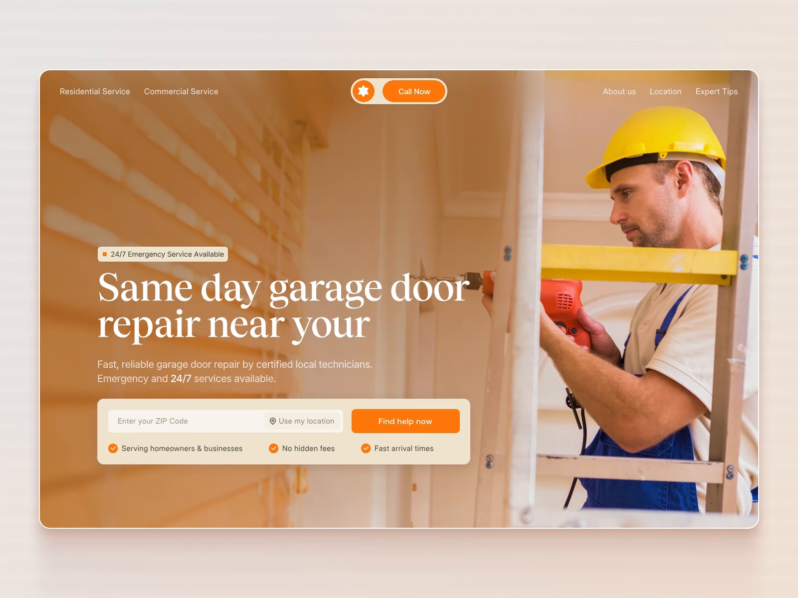 Example of Local Service Website | Service Business