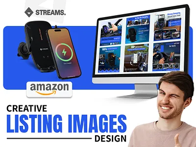 Charging Holder Listing Design for Amazon a content amazon gallery images amazon infographic amazon listing images amazon main image amazon product images ebc design graphic design graphic design skill listing image main image photo editing photography photoshop editing product editing