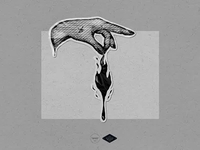 Controlled Burn 2d branding design grunge halftone hatching illustration illustrator procreate retro stippling tattoo texture traditional