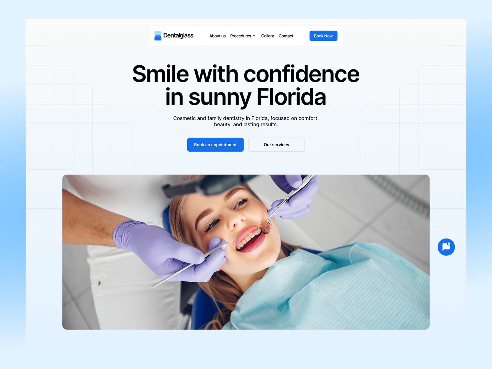 Dental Clinic Website Design clean design conversion design dental clinic dental website dentist florida business healthcare design landing page medical website modern ui ui design ux design web design website design
