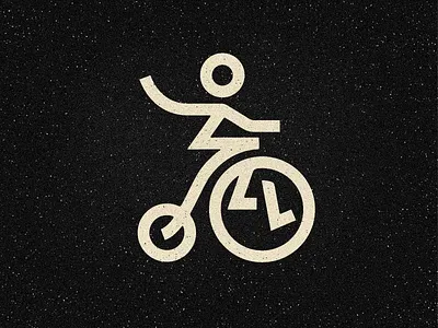 Threadli ✦ Imagotype Logo bicycle bike biker cyclist farthing geometric graphic design illustration imagotype logo logodesign logotype penny penny farthing thread traditional vector village wave waving