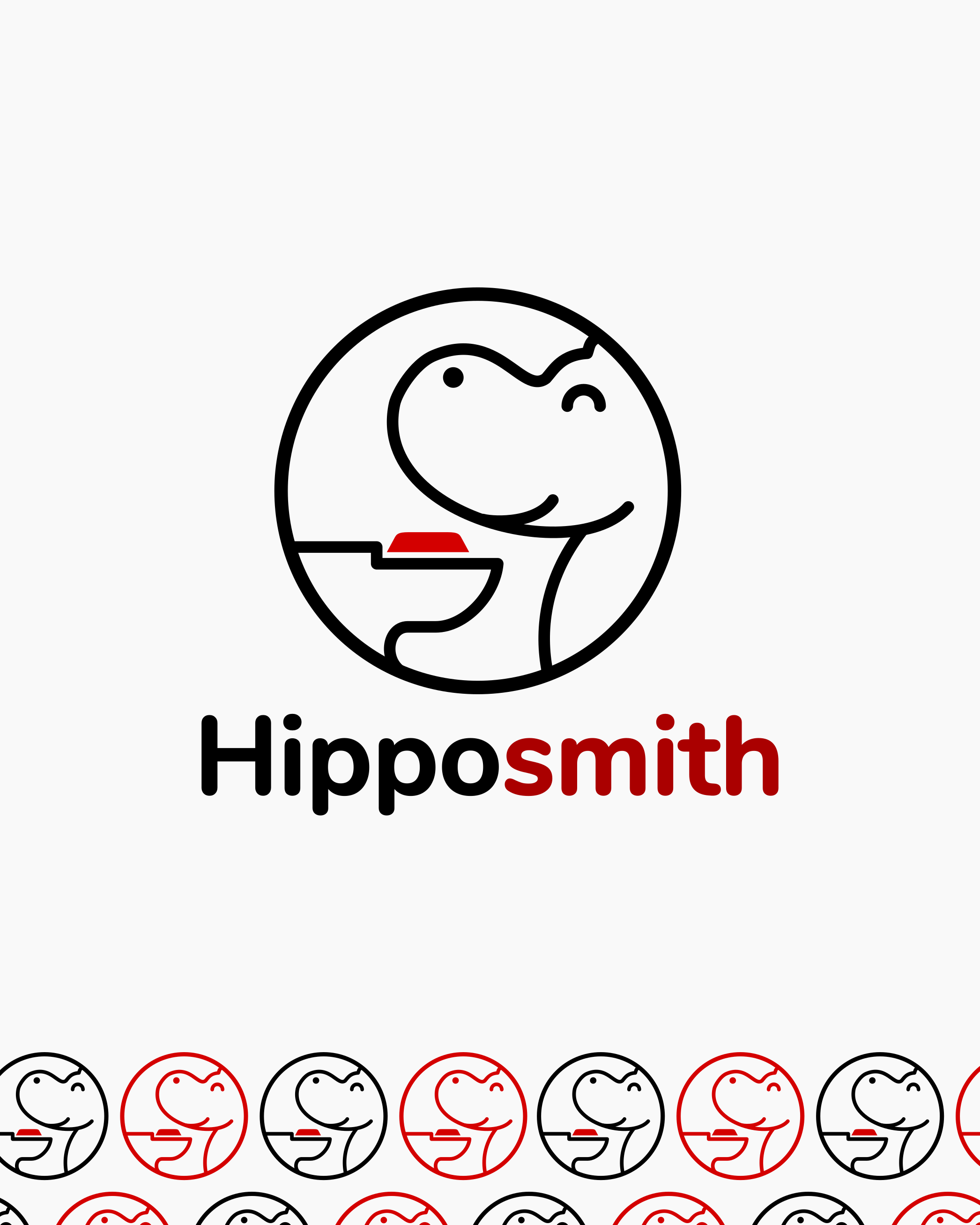 Logo Design for Hipposmith brand identity branding business commission design freelance work graphic design hippo logo logo design logo design branding logo designer minimal vector