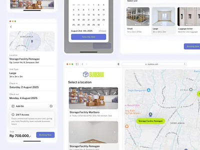Bunkbox - Smart & Secure Storage Service booking clean dashboard luggage mobile responsive storage travel travelers traveling ui ui ux warehouse web design