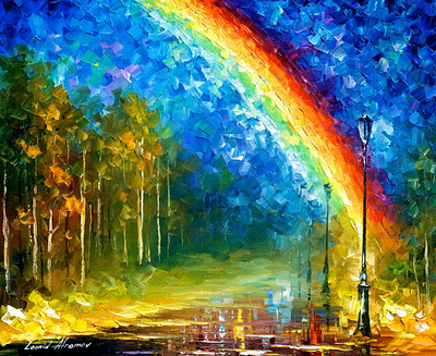 RAINBOW — oil painting on canvas leonidafremov