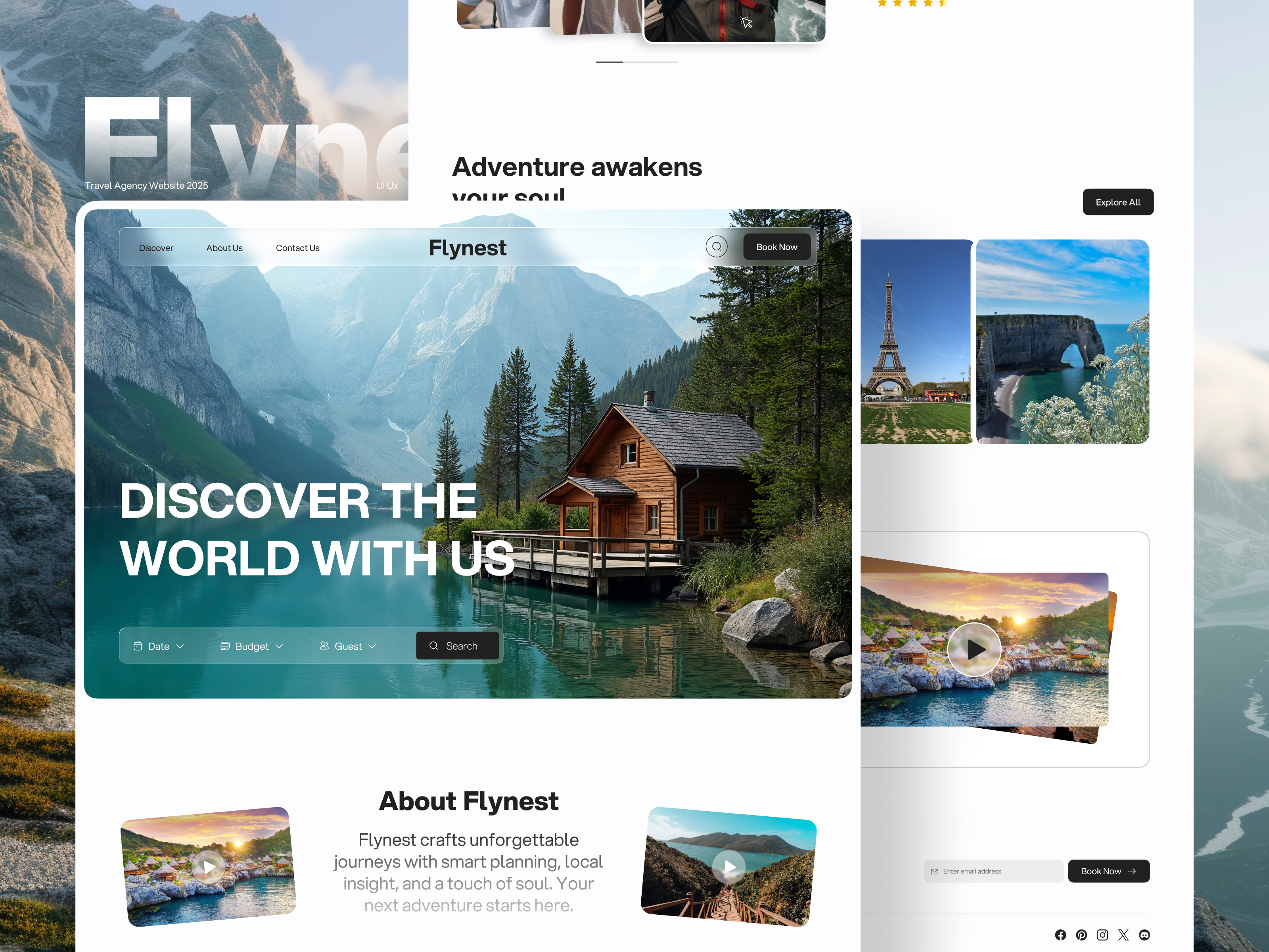 Travel Agency Website Design | UI UX branding landing page tour and travel tourism tourism business travel travel agency travel agent travel booking travellers trip planner ui ui trends web design website