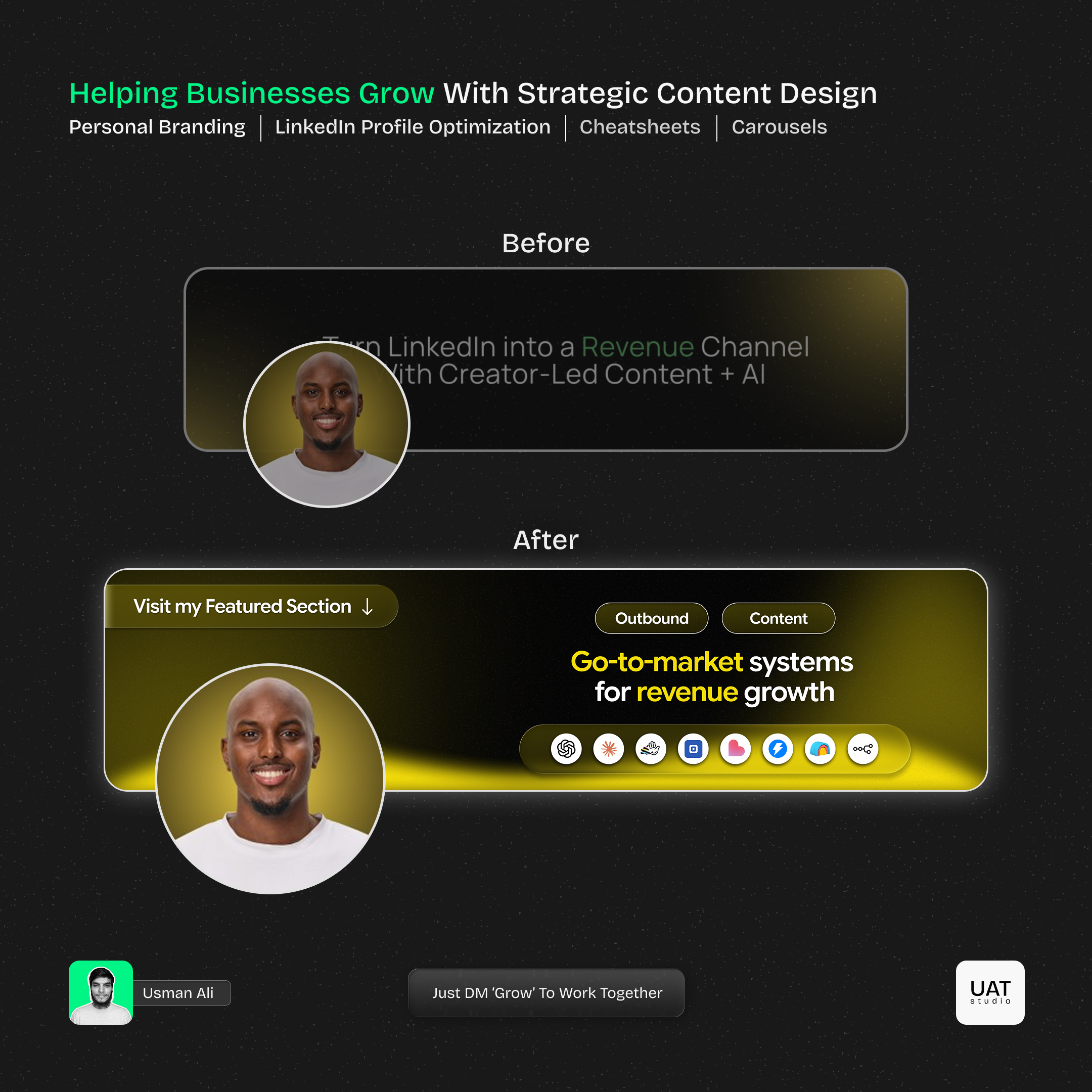 Example of Linked In Personal Brand   Profile Revamp
