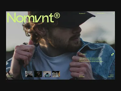 Nomvnt - Ecommerce Website clean design ecommerce ecommerce landing page ecommerce website hero homepage landing page minimalist ui uiux web web design website website design