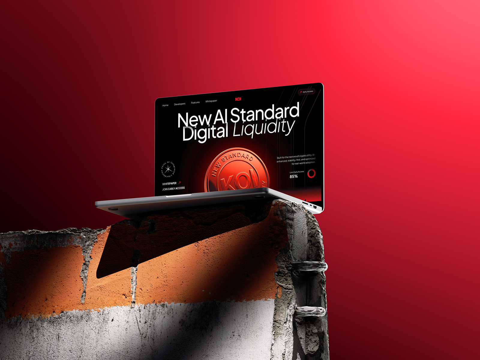 AI KOI - Cryptocurrency Website Landing Page by X on Dribbble