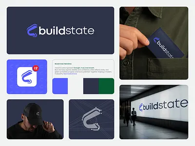 buildstate | Fintech Real Estate Platform b logo branding building business fintech logo letter b letter logo logo logo design logo mark minimal modern logo product design real estate saas ui