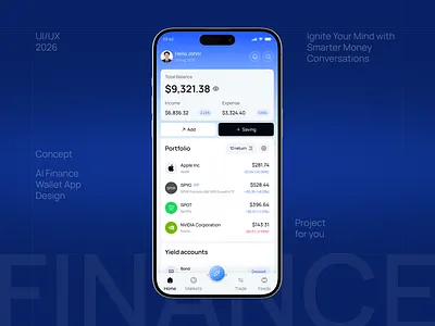 AI Finance App Design ai app design ai finance ai finance app design ai fintech app design app design app developer banking app finance app design fintech app fintech app design investment app mobile app money app online banking app personal finance app product design stock market app trading mobile app wallet app