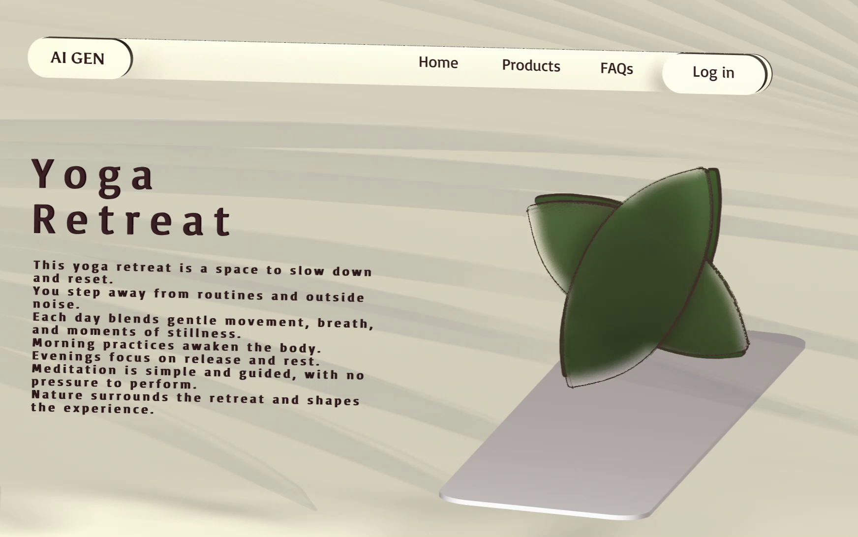 Example of Interactive Web Design With 3D & Motion