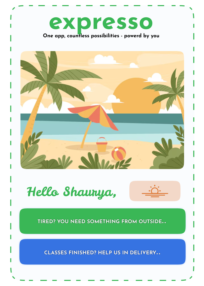Expresso | End-to-End Product Design animation app design clean design delivery app illustration interaction design logistics minimal mobile app modern product design product thinking prototype topography ui ux visual design wireframing