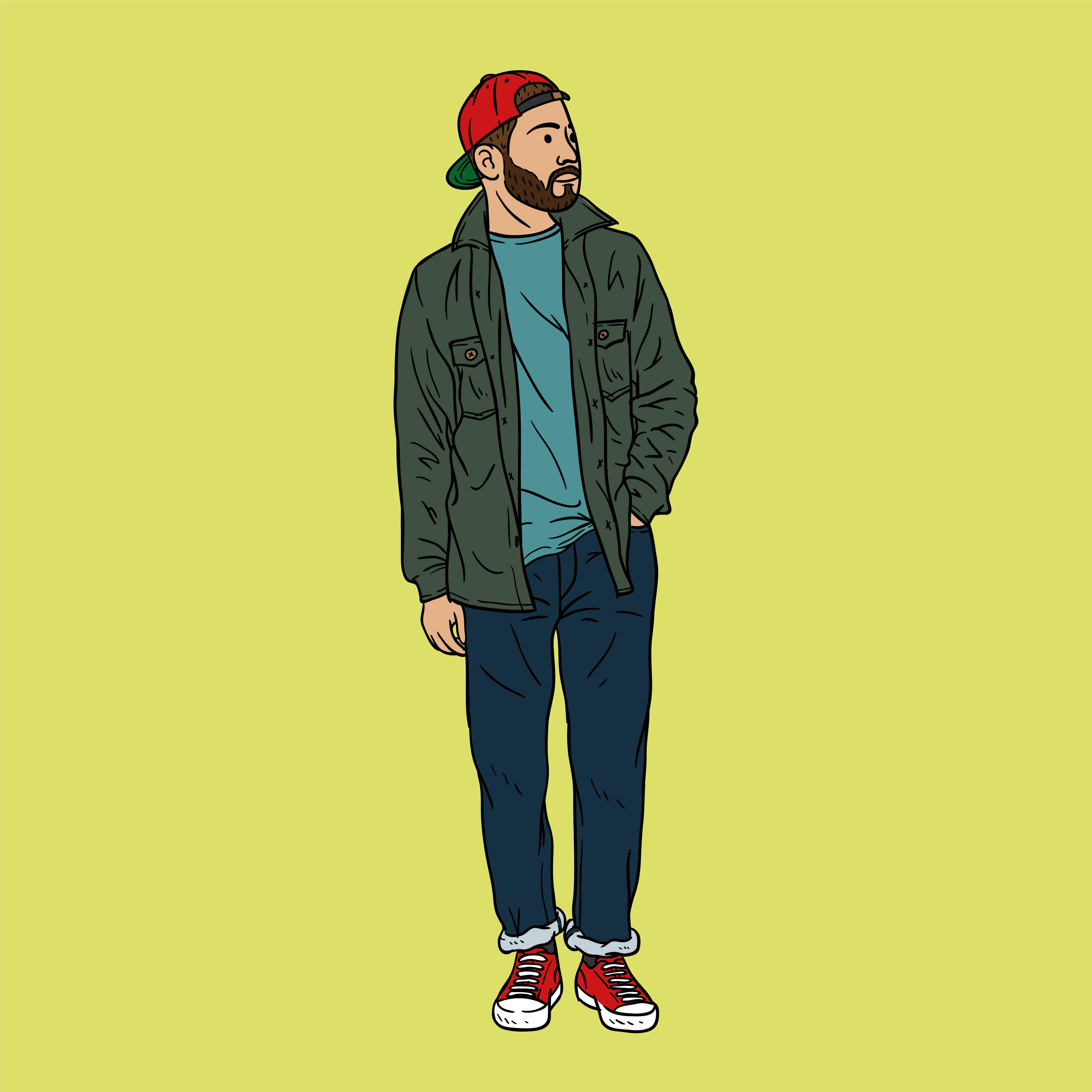 Marco Petrakis boy digital art drawing figure illustration