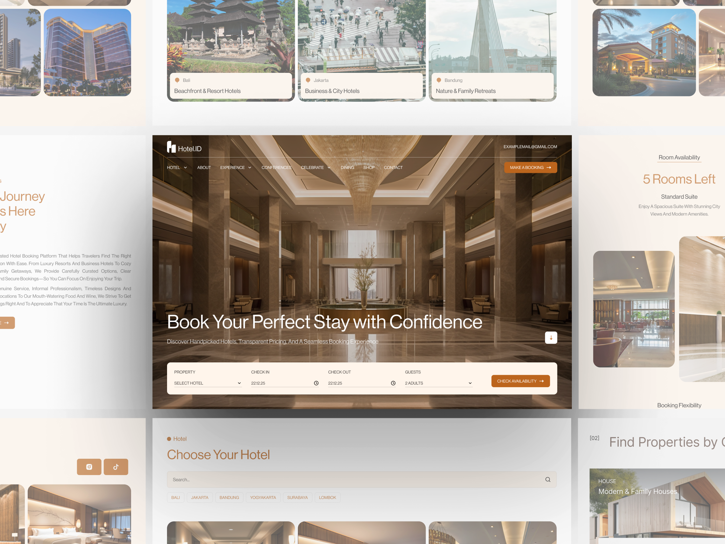 Example of Company Profile Website Full UI Design