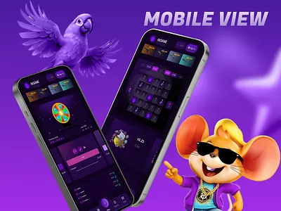 Online Casino - Mobile Design app bet casino casino app casino betting casino games casino interface casino platform casino template casino website gambling gambling app gaming live casino mobile mobile app mobile casino online casino original games sport betting