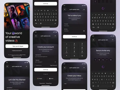 Login & Signup UI – Social Media App UI app app design app login ios login login screen login signup ui loginui mobile mobile app mobile ui mordern onboarding sign in sign up signup screen social media app socialmedia ui design uiux