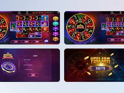 Roulette Game app design graphic design illustration typography ui