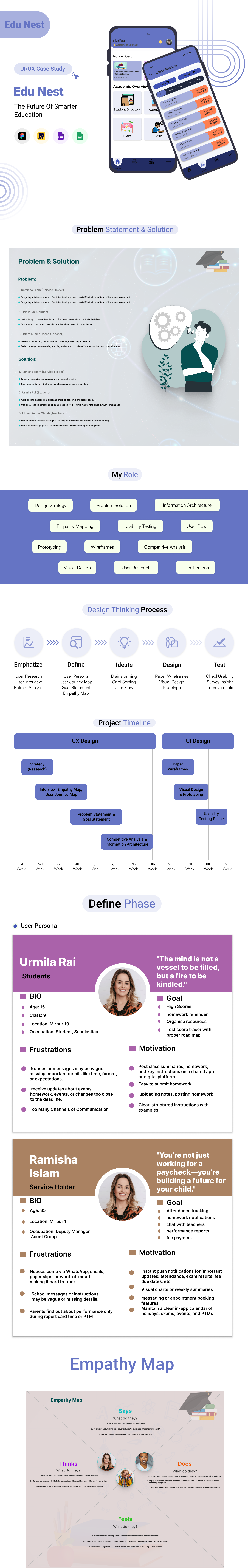 School Management System APP (Case Study) app learning app design school management system ui